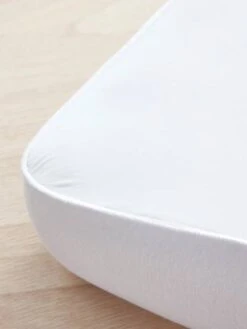 Alèse/drap Housse Résistant En Tencel Toucher Doux Blanc - Vertbaudet -Produits Pour Bébé alesedrap housse resistant en tencel toucher doux 2