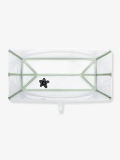 Baignoire Flexi Bath XL STOKKE Transparent/vert - Stokke -Produits Pour Bébé baignoire flexi bath xl stokke 4