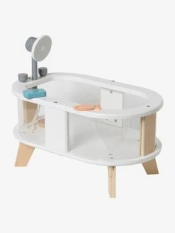 Baignoire Poupon Plexi/bois FSC® Blanc - Vertbaudet -Produits Pour Bébé baignoire poupon plexibois fsc 4