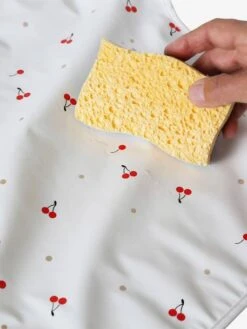 Bavoir Tablier Manches Longues Avec Col Rose Imprimé - Vertbaudet -Produits Pour Bébé bavoir tablier manches longues avec col 4