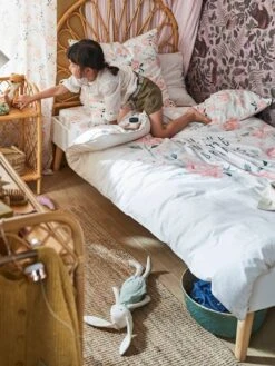 Cadre De Lit LIGNE CONFETTI Blanc/bois - Vertbaudet -Produits Pour Bébé cadre de lit ligne confetti 3