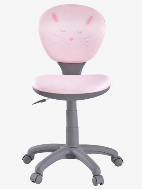 Chaise De Bureau Enfant à Roulettes Rose - Vertbaudet 4 Chaise De Bureau Enfant à Roulettes Rose - Vertbaudet – Image 2
