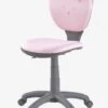 Chaise De Bureau Enfant à Roulettes Rose - Vertbaudet -Produits Pour Bébé chaise de bureau enfant a roulettes