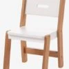 Chaise Maternelle, Assise 30 Cm LIGNE ARCHITEKT Blanc/bois - Vertbaudet -Produits Pour Bébé chaise maternelle assise 30 cm ligne architekt