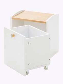 Chevet Avec Bac à Roulettes LIGNE CONFETTI Blanc - Vertbaudet -Produits Pour Bébé chevet avec bac a roulettes ligne confetti 5