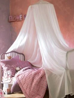 Ciel De Lit Cocoon Blanc - Vertbaudet -Produits Pour Bébé ciel de lit cocoon 2