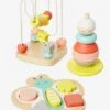 Coffret De 3 Jeux D'éveil En Bois FSC® Multicolore - Vertbaudet 1 Coffret De 3 Jeux D'éveil En Bois FSC® Multicolore - Vertbaudet -Produits Pour Bébé coffret de 3 jeux deveil en bois fsc