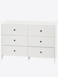 Commode 6 Tiroirs LIGNE SIRIUS Blanc Clair Uni - Vertbaudet
