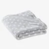 Couverture Enfant Microfibre Imprimée étoiles Marine Grisé Imprimé - Vertbaudet -Produits Pour Bébé couverture enfant microfibre imprimee etoiles