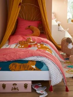 Couvre-lit EDEN INDIA Rose / Multicolore - Vertbaudet -Produits Pour Bébé couvre lit eden india 2