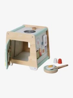 Cube D'activités Cuisinette En Bois FSC® Beige - Vertbaudet -Produits Pour Bébé cube dactivites cuisinette en bois fsc 3