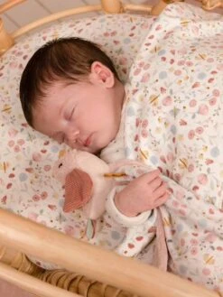 Doudou Carré Oiseau - Flowers & Butterflies - LITTLE DUTCH Rose Pâle - Little Dutch -Produits Pour Bébé doudou carre oiseau flowers butterflies little dutch 3