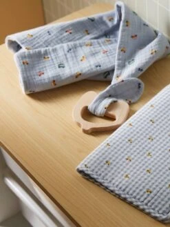 Doudou En Gaze De Coton + Hochet Bois EN VOITURE SIMON Multicolore - Vertbaudet -Produits Pour Bébé doudou en gaze de coton hochet bois en voiture simon 2