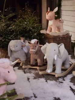 Faon à Bascule En Bois FSC® Multicolore - Vertbaudet -Produits Pour Bébé faon a bascule en bois fsc 2