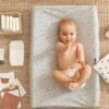 Housse De Matelas à Langer En Coton Ivoire Imprimé - Vertbaudet -Produits Pour Bébé housse de matelas a langer en coton