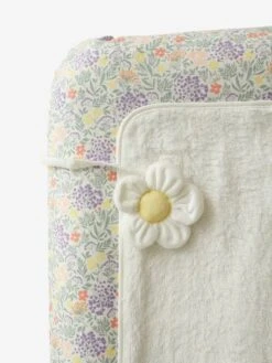 Housse De Matelas à Langer Personnalisable CHAMPÊTRE Blanc Imprimé - Vertbaudet -Produits Pour Bébé housse de matelas a langer personnalisable champetre 2