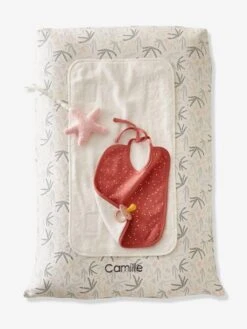 Housse De Matelas à Langer Personnalisable SOUS L'OCÉAN Blanc/bleu - Vertbaudet -Produits Pour Bébé housse de matelas a langer personnalisable sous locean 2