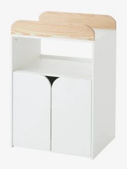 Lit Combiné évolutif Avec Rangements Et Table à Langer LIGNE ECLIPSE Blanc / Bois - Vertbaudet -Produits Pour Bébé lit combine evolutif avec rangements et table a langer ligne eclipse 4