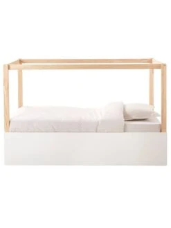 Lit Enfant Mi-hauteur Réversible ZIG-ZAG Blanc - Vertbaudet -Produits Pour Bébé lit enfant mi hauteur reversible zig zag 5