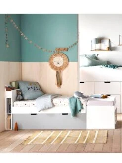 Lit évolutif LIGNE PASSE-PASSE Blanc - Vertbaudet -Produits Pour Bébé lit evolutif ligne passe passe 3