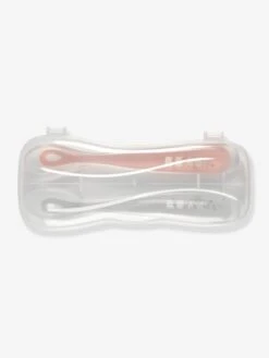 Lot De 2 Cuillères Ergonomiques D'apprentissage + Boîte De Transport BEABA Rose/gris - Beaba 8 Lot De 2 Cuillères Ergonomiques D'apprentissage + Boîte De Transport BEABA Rose/gris - Beaba -Produits Pour Bébé lot de 2 cuilleres ergonomiques dapprentissage boite de transport beaba 1