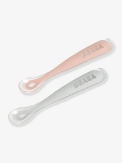 Lot De 2 Cuillères Ergonomiques D'apprentissage + Boîte De Transport BEABA Rose/gris - Beaba 11 Lot De 2 Cuillères Ergonomiques D'apprentissage + Boîte De Transport BEABA Rose/gris - Beaba -Produits Pour Bébé lot de 2 cuilleres ergonomiques dapprentissage boite de transport beaba 4