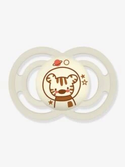 Lot De 2 Sucettes En Silicone MAM Perfect Nuit 18+ Gris + Beige - Mam -Produits Pour Bébé lot de 2 sucettes en silicone mam perfect nuit 18 2