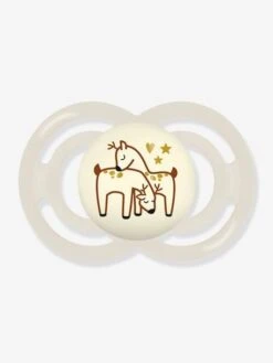 Lot De 2 Sucettes En Silicone MAM Perfect Nuit 6+ Vert + Beige - Mam -Produits Pour Bébé lot de 2 sucettes en silicone mam perfect nuit 6 2