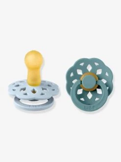 Lot De 2 Sucettes-tétines BIBS Bohème, Taille 2 De 6 à 18 Mois Sable + Miel - Bibs