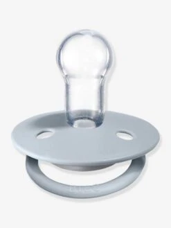 Lot De 2 Sucettes-tétines BIBS De Lux En Silicone Gris Fer + Bleu Layette - Bibs -Produits Pour Bébé lot de 2 sucettes tetines bibs de lux en silicone 3