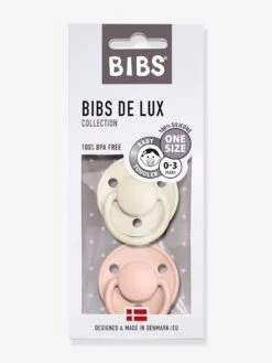 Lot De 2 Sucettes-tétines BIBS De Lux En Silicone Gris Fer + Bleu Layette - Bibs -Produits Pour Bébé lot de 2 sucettes tetines bibs de lux en silicone 5