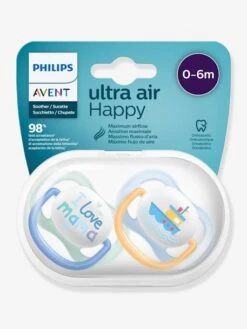 Lot De 2 Sucettes Ultra Air Animals 1er âge Philips AVENT Oiseau + Pingouin - Philips Avent -Produits Pour Bébé lot de 2 sucettes ultra air animals 1er age philips avent 2