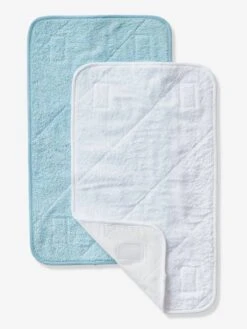 Lot De 2 Tapis Pour Matelas à Langer Blanc - Vertbaudet -Produits Pour Bébé lot de 2 tapis pour matelas a langer 2