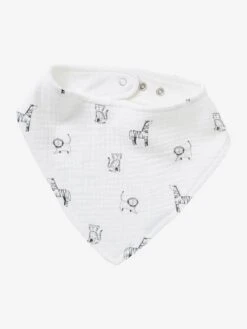 Lot De 3 Bavoirs Bandanas En Gaze De Coton Lot Vert Panda - Vertbaudet -Produits Pour Bébé lot de 3 bavoirs bandanas en gaze de coton 2