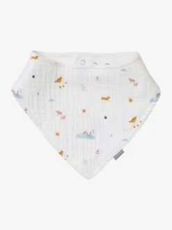 Lot De 3 Bavoirs Bandanas En Gaze De Coton Lot Vert Panda - Vertbaudet -Produits Pour Bébé lot de 3 bavoirs bandanas en gaze de coton 5