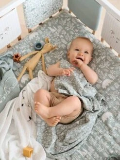 Lot De 3 Langes En Gaze De Coton DANS LES BOIS Multicolore - Vertbaudet 11 Lot De 3 Langes En Gaze De Coton DANS LES BOIS Multicolore - Vertbaudet -Produits Pour Bébé lot de 3 langes en gaze de coton dans les bois 3