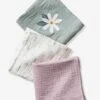 Lot De 3 Langes En Gaze De Coton DOUCE PROVENCE Parme / écru / Vert - Vertbaudet 2 Lot De 3 Langes En Gaze De Coton DOUCE PROVENCE Parme / écru / Vert - Vertbaudet -Produits Pour Bébé lot de 3 langes en gaze de coton douce provence