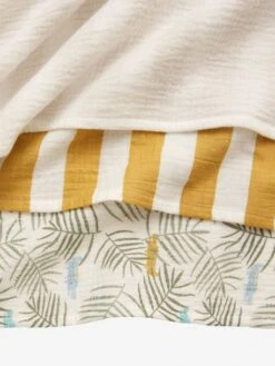 Lot De 3 Langes En Gaze De Coton TREK Oeko-Tex® Multicolore - Vertbaudet -Produits Pour Bébé lot de 3 langes en gaze de coton trek oeko tex 3