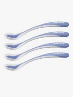 Lot De 4 Cuillères Bébé Thermosensibles NUBY Aléatoire - Nuby -Produits Pour Bébé lot de 4 cuilleres bebe thermosensibles nuby 4