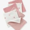 Lot De 6 Lingettes Lavables Rose/coeurs - Vertbaudet 2 Lot De 6 Lingettes Lavables Rose/coeurs - Vertbaudet -Produits Pour Bébé lot de 6 lingettes lavables