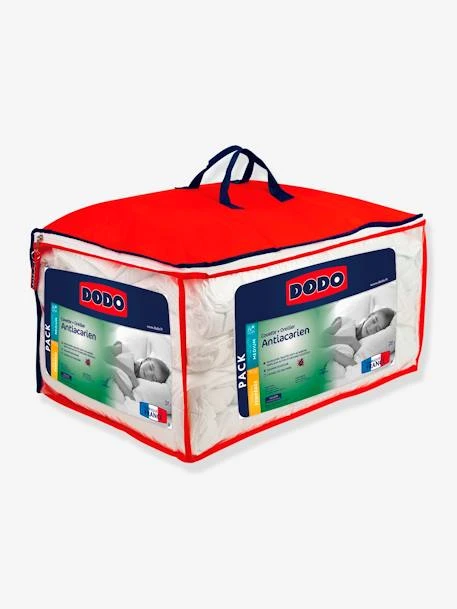 Pack Couette Tempérée + Oreiller Moelleux Antiacarien DODO Blanc - Dodo 3 Pack Couette Tempérée + Oreiller Moelleux Antiacarien DODO Blanc - Dodo