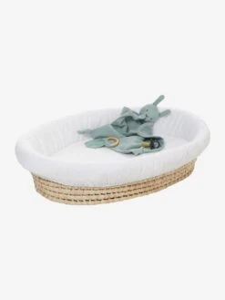Panier à Langer En Feuilles De Maïs Naturel - Vertbaudet -Produits Pour Bébé panier a langer en feuilles de mais 3