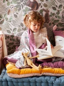 Plaid En Velours VICTORIA Prune - Vertbaudet -Produits Pour Bébé plaid en velours victoria 2