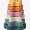 Pyramide D'étoiles à Empiler En Silicone Multicolor - Vertbaudet -Produits Pour Bébé pyramide detoiles a empiler en silicone