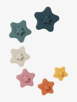 Pyramide D'étoiles à Empiler En Silicone Multicolor - Vertbaudet -Produits Pour Bébé pyramide detoiles a empiler en silicone 4