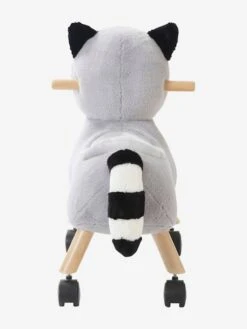 Raton Laveur Masqué à Roulettes En Peluche Et Bois FSC® Multicolore - Vertbaudet -Produits Pour Bébé raton laveur masque a roulettes en peluche et bois fsc 3