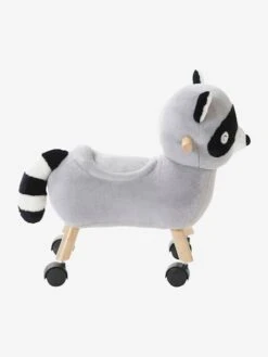 Raton Laveur Masqué à Roulettes En Peluche Et Bois FSC® Multicolore - Vertbaudet -Produits Pour Bébé raton laveur masque a roulettes en peluche et bois fsc 4