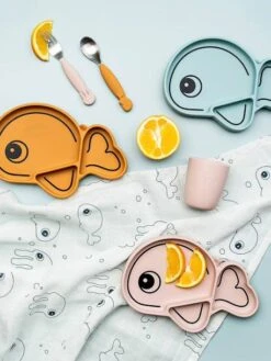 Set 2 Couverts DONE BY DEER YummyPlus Sea Friends Rose - Done By Deer -Produits Pour Bébé set 2 couverts done by deer yummyplus sea friends 5