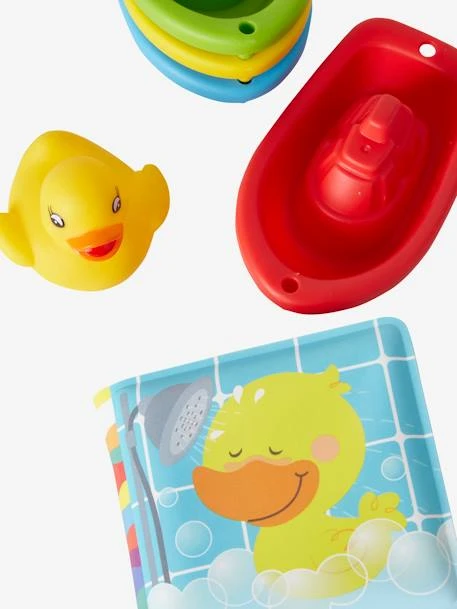 Set Livre, Canard Et Bateaux De Bain Multicolore - Vertbaudet 5 Set Livre, Canard Et Bateaux De Bain Multicolore - Vertbaudet – Image 3