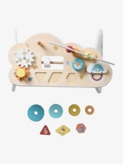 Table Basse D'activités Nuage Les Amis De La Forêt En Bois FSC® Blanc - Vertbaudet -Produits Pour Bébé table basse dactivites nuage les amis de la foret en bois fsc 3